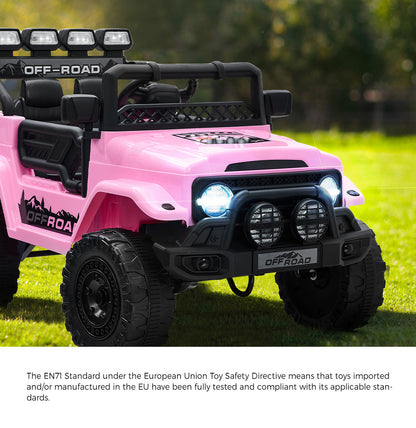 Mazam Ride on Car Electric Jeep Bluetooth Pink-Ride On Car-PEROZ Accessories