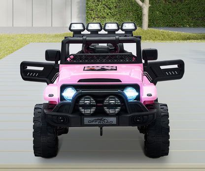 Mazam Ride on Car Electric Jeep Bluetooth Pink-Ride On Car-PEROZ Accessories