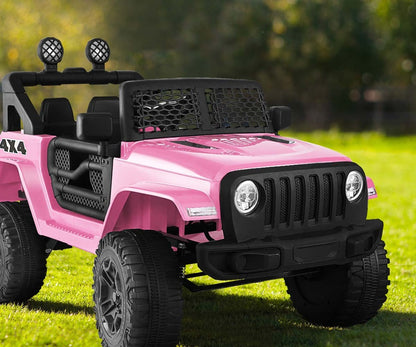 Mazam Kids Ride On Car Jeep Electric Vehicle Toy Remote Cars Gift 12V LED Light-Ride on Toys - Cars-PEROZ Accessories