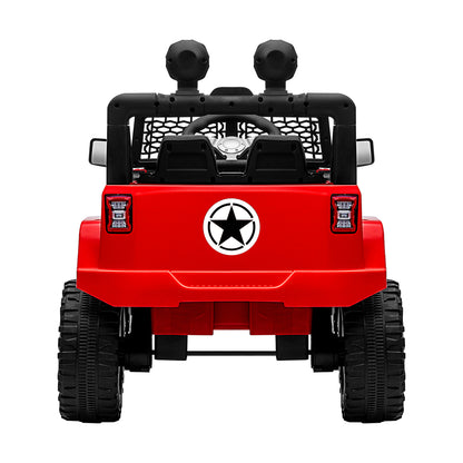 Mazam Jeep Kids Ride On Car with 12V Battery Twin Motors and Remote Control Red-Ride on Toys - Cars-PEROZ Accessories