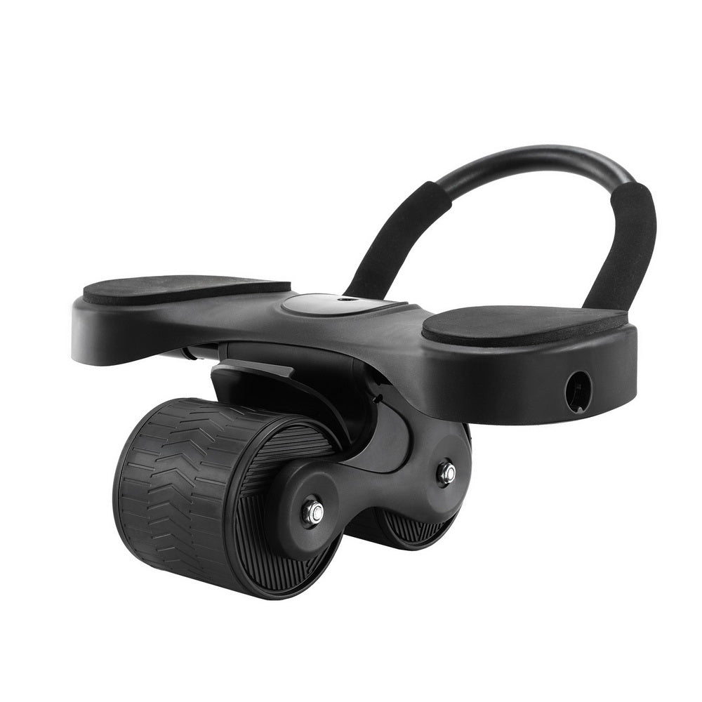 Everfit Ab Roller Automatic Rebound Abdominal Exercise Wheel Home Gym Workout-Sports &amp; Fitness &gt; Exercise, Gym &amp; Fitness &gt; Gym &amp; Training Step-PEROZ Accessories