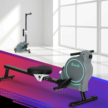 Everfit Rowing Machine 16 Levels Magnetic Rower Gym Home Cardio with APP-Sports &amp; Fitness &gt; Exercise, Gym &amp; Fitness &gt; Exercise Bikes-PEROZ Accessories