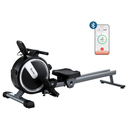 Everfit 16 Level Magnetic Rowing Machine for Home with App Connect Black-Sports &amp; Fitness &gt; Exercise, Gym &amp; Fitness &gt; Gym Equipment &amp; Accessories-PEROZ Accessories