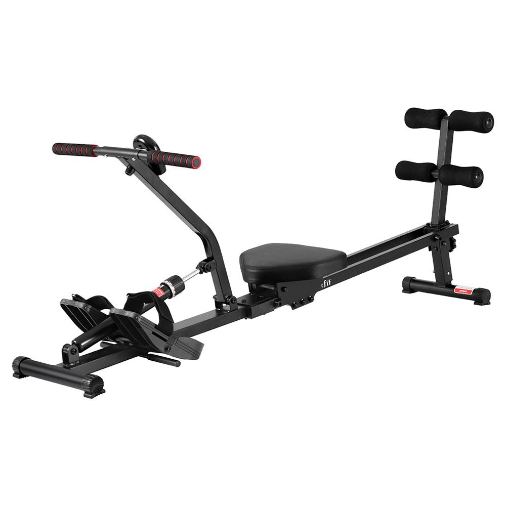 Everfit Hydraulic Rowing Machine Rower 12 Levels Resistance Exercise Fitness Gym Cardio-Sports &amp; Fitness > Exercise, Gym &amp; Fitness > Gym Equipment &amp; Accessories-PEROZ Accessories