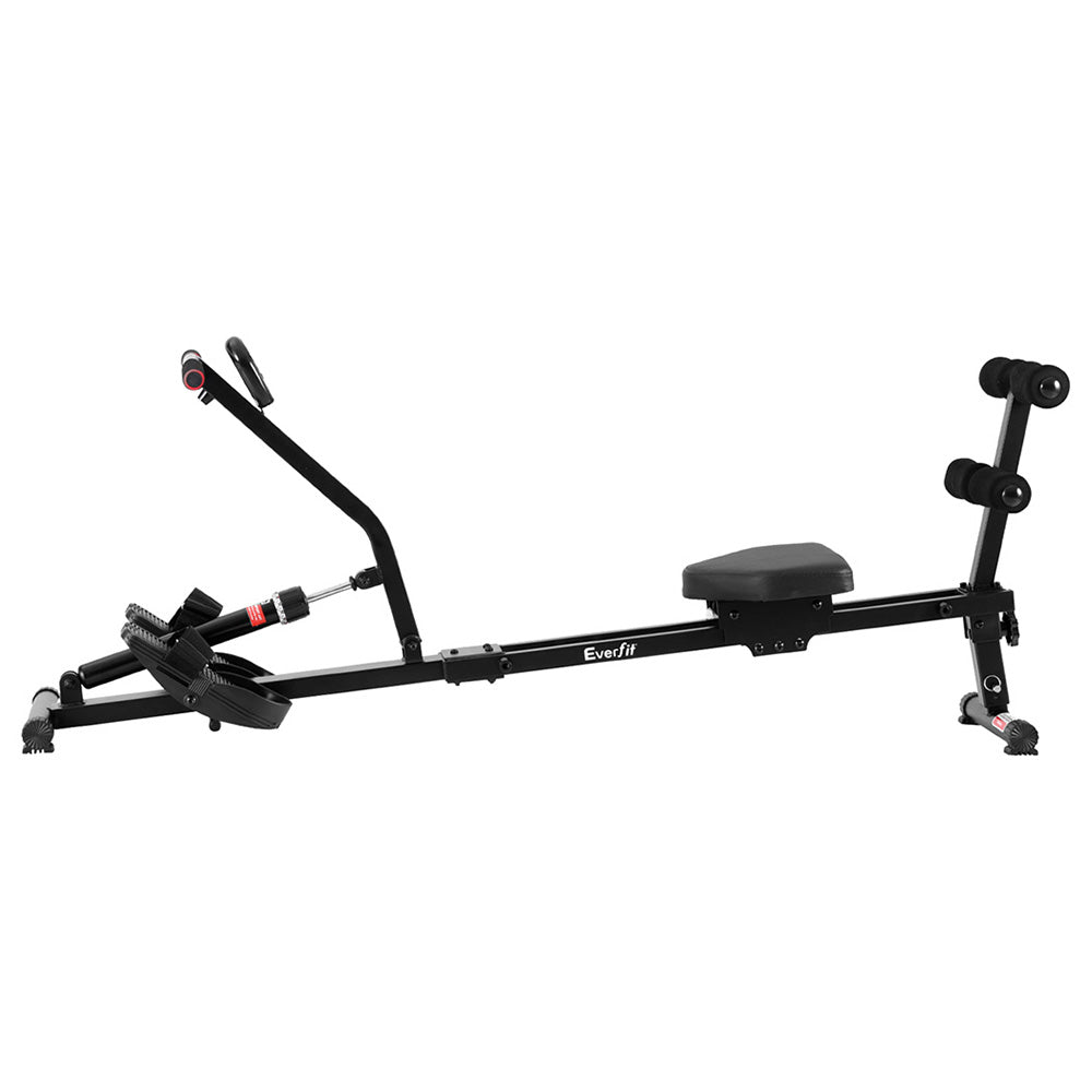 Everfit Hydraulic Rowing Machine Rower 12 Levels Resistance Exercise Fitness Gym Cardio-Sports &amp; Fitness &gt; Exercise, Gym &amp; Fitness &gt; Gym Equipment &amp; Accessories-PEROZ Accessories