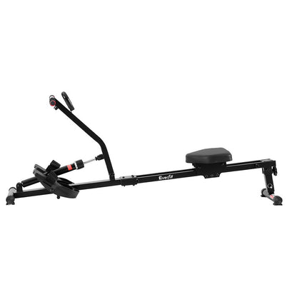 Everfit Hydraulic Rowing Machine Rower 12 Levels Resistance Exercise Fitness Gym Cardio-Sports &amp; Fitness &gt; Exercise, Gym &amp; Fitness &gt; Gym Equipment &amp; Accessories-PEROZ Accessories
