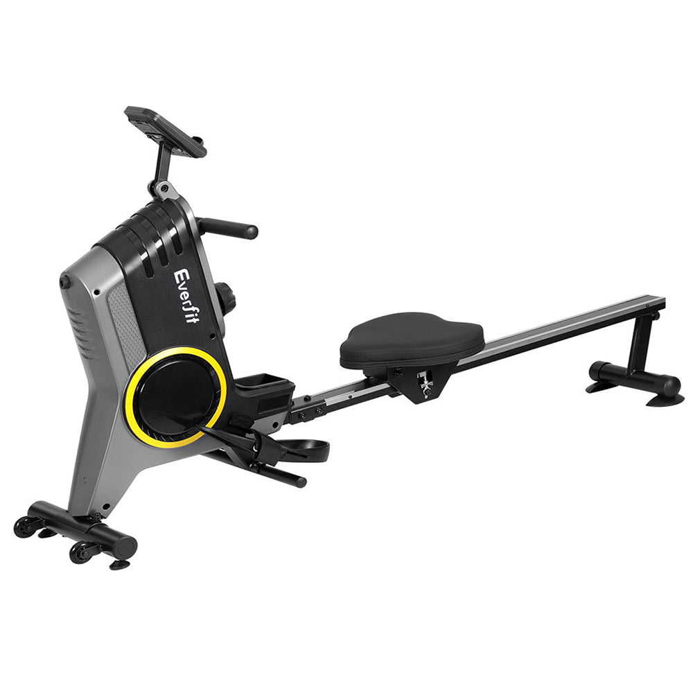 Everfit Rowing Machine 12 Levels Magnetic Rower Fitness Gym Cardio Workout-Sports &amp; Fitness &gt; Exercise, Gym &amp; Fitness &gt; Gym &amp; Training Step-PEROZ Accessories