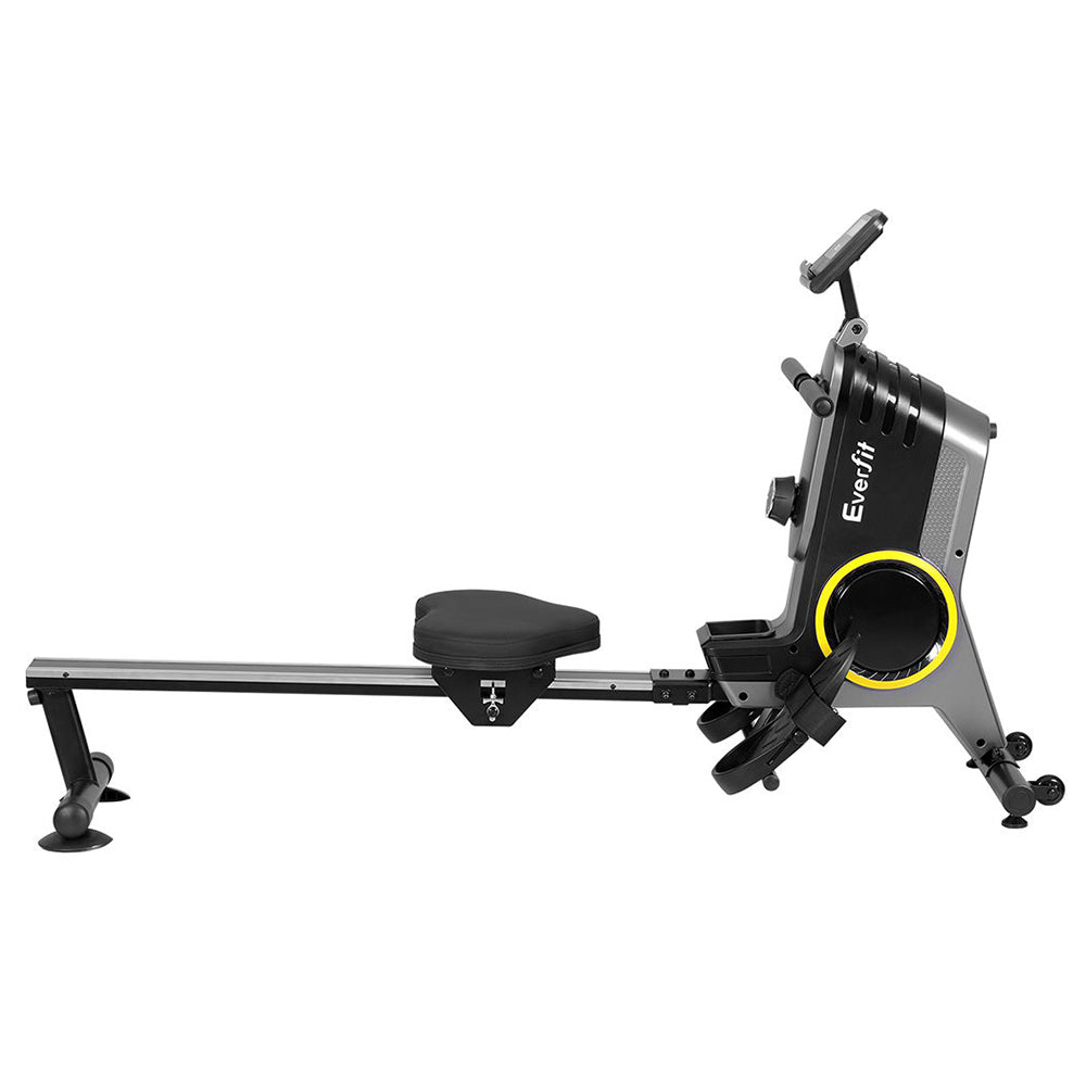 Everfit Rowing Machine 12 Levels Magnetic Rower Fitness Gym Cardio Workout-Sports &amp; Fitness &gt; Exercise, Gym &amp; Fitness &gt; Gym &amp; Training Step-PEROZ Accessories