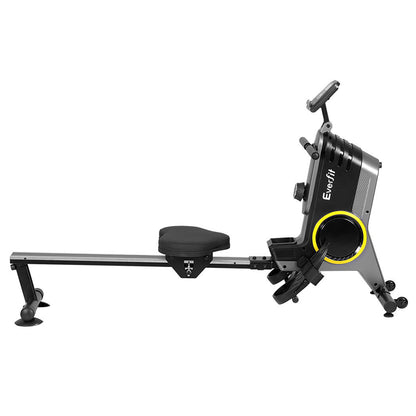 Everfit Rowing Machine 12 Levels Magnetic Rower Fitness Gym Cardio Workout-Sports &amp; Fitness &gt; Exercise, Gym &amp; Fitness &gt; Gym &amp; Training Step-PEROZ Accessories