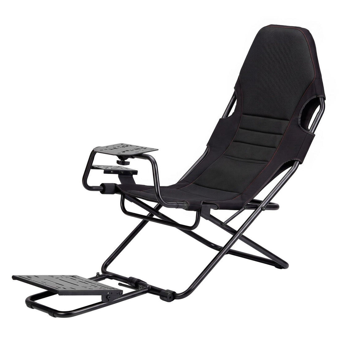 Artiss Steel Foldable Racing Simulator Cockpit Seat Wheel Stand Gear Shifter Mount Black-Furniture > Bar Stools &amp; Chairs > Gaming Chairs-PEROZ Accessories