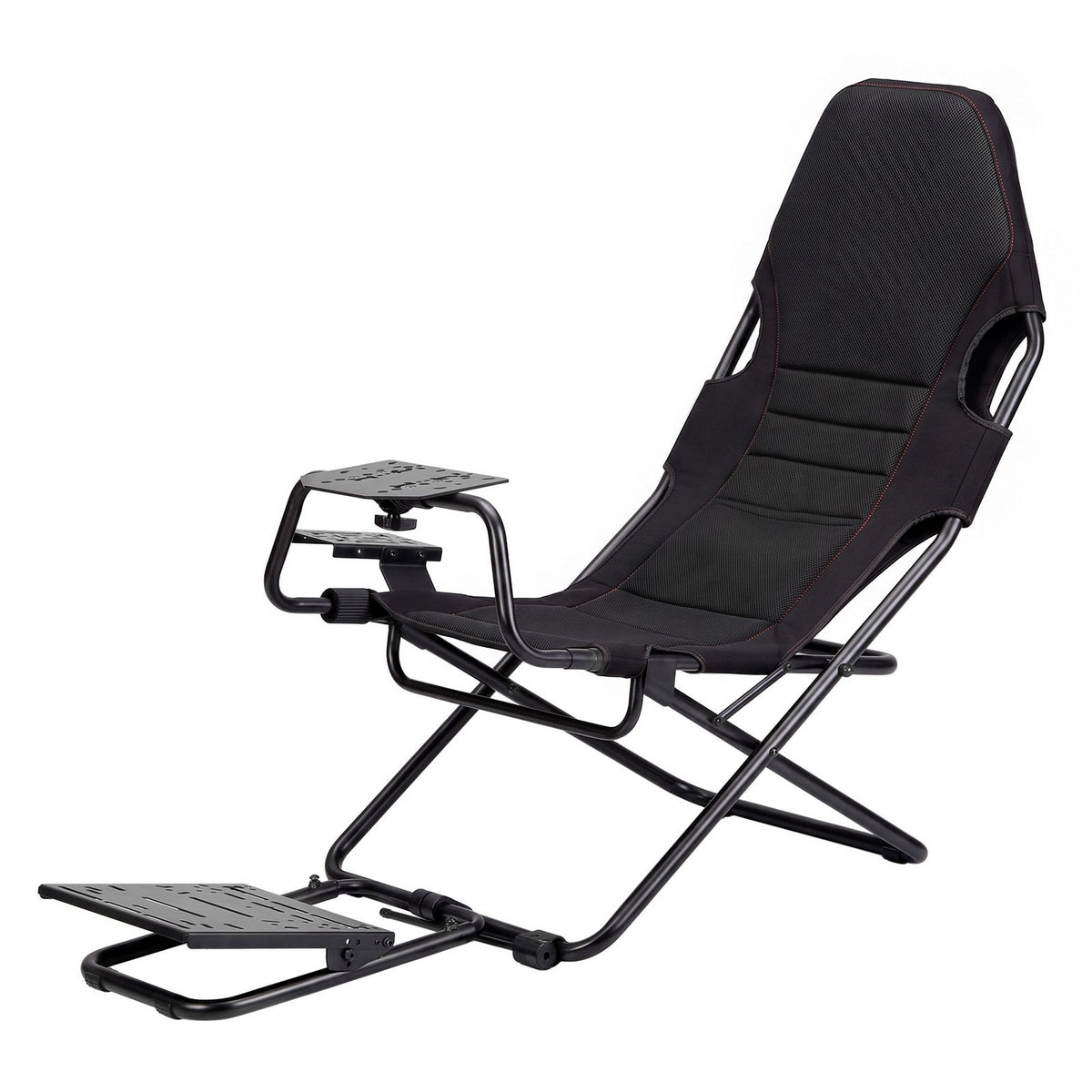 Artiss Steel Foldable Racing Simulator Cockpit Seat Wheel Stand Gear Shifter Mount Black-Furniture > Bar Stools &amp; Chairs > Gaming Chairs-PEROZ Accessories