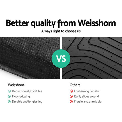 Weisshorn Car Floor Mats Rubber Fits Ford Ranger PX PX2 PX3 Dual Cab 2011-2022 3D-Auto Accessories &gt; Auto Accessories Others &gt; Automotive Decor-PEROZ Accessories