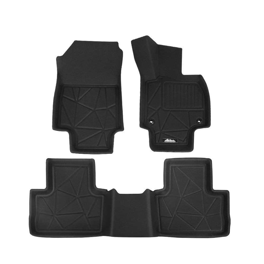 Weisshorn Car Rubber Floor Mats Front And Rear Compatible For Toyota RAV4 2019-2022-Auto Accessories &gt; Auto Accessories Others &gt; Automotive Decor-PEROZ Accessories