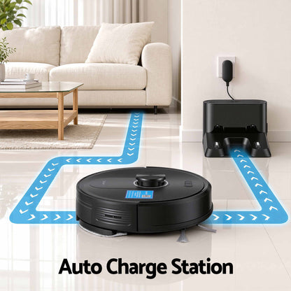 DEVANTI Robot Vacuum and Mop, APP Control 6000Pa LDS Laser 3-in-1 Cleaning-Appliances > Vacuum Cleaners > Vacuums-PEROZ Accessories