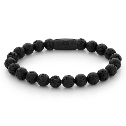 Rebel and Rose Black Moon - All-Black 8mm Bracelet-PEROZ Accessories
