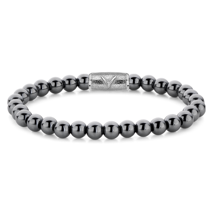 Rebel and Rose Grey Silver DV 6mm Bracelet-PEROZ Accessories