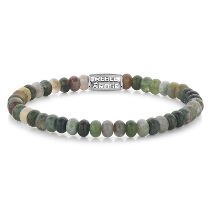 Rebel and Rose Indian Summer Round Slices 6mm Bracelet-PEROZ Accessories