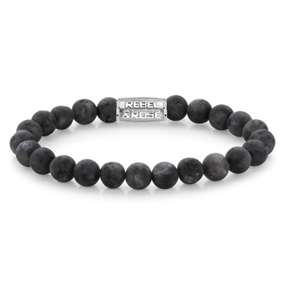 Rebel and Rose Mad Grey Seduction 8mm Bracelet-PEROZ Accessories