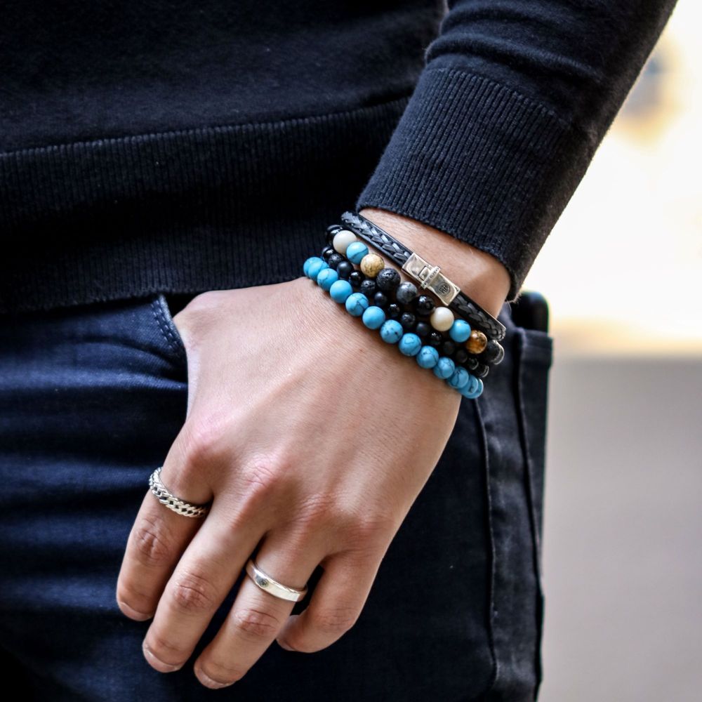 Rebel and Rose Mad Turqoise Delight 8mm Bracelet-PEROZ Accessories