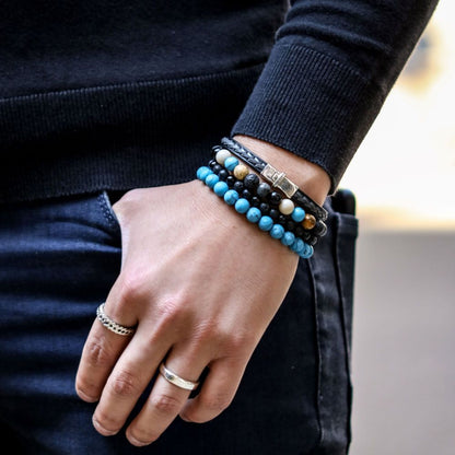 Rebel and Rose Mad Turqoise Delight 8mm Bracelet-PEROZ Accessories