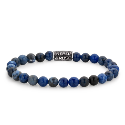 Rebel and Rose Midnight Blue Vintage 6mm Bracelet-PEROZ Accessories