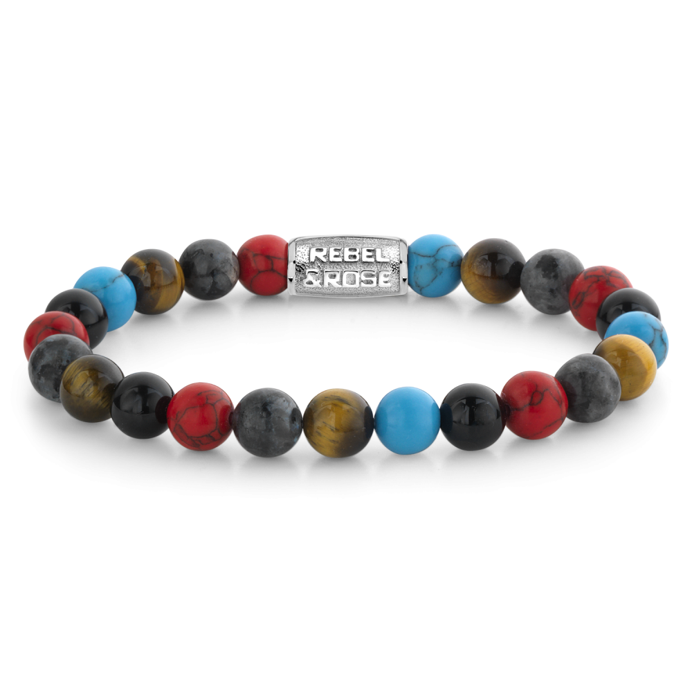 Rebel and Rose Red Hot Summer 8mm Bracelet-PEROZ Accessories