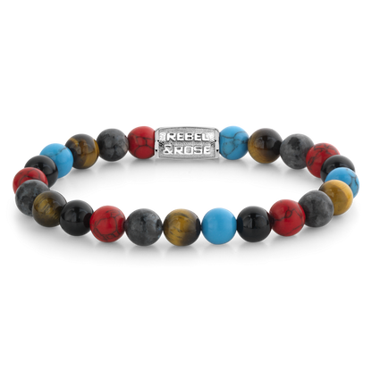 Rebel and Rose Red Hot Summer 8mm Bracelet-PEROZ Accessories