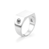Rebel and Rose Ring Rectangle Silver Shine-PEROZ Accessories