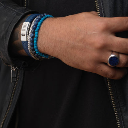 Rebel and Rose Ring Round Lapis Lowneck-PEROZ Accessories
