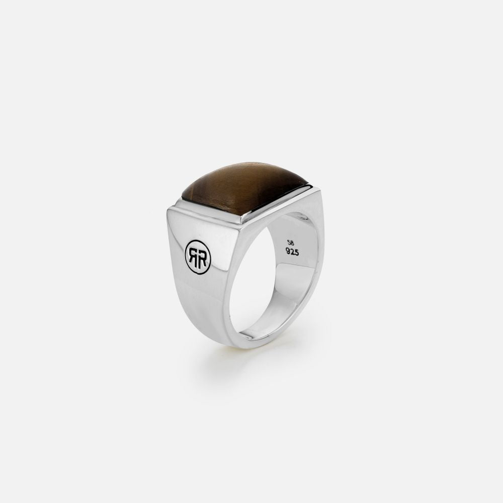 Rebel and Rose Ring Square Tiger Lowneck-PEROZ Accessories