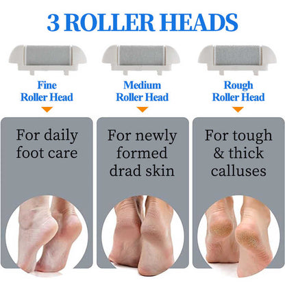 Rechargeable Electric Callus Remover with Adjustable Speeds and LED Display Dark Blue-Foot Care-PEROZ Accessories