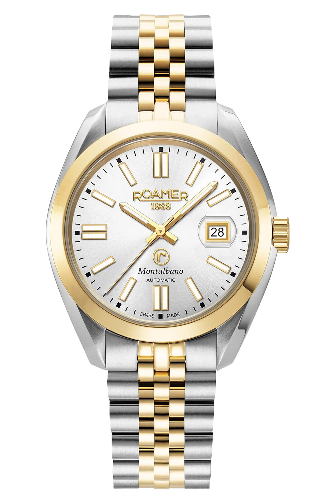 Roamer Montalbano Gents 41mm Two Tone Stainless Steel Strap Watch-PEROZ Accessories