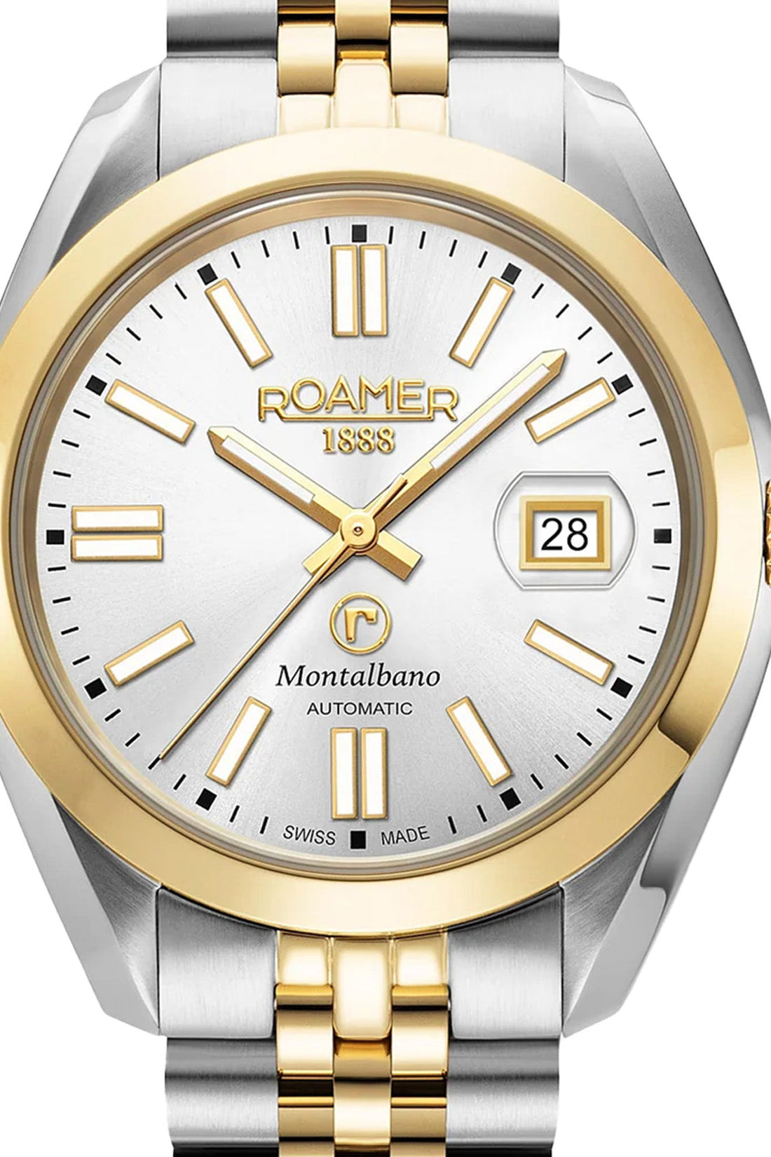 Roamer Montalbano Gents 41mm Two Tone Stainless Steel Strap Watch-PEROZ Accessories