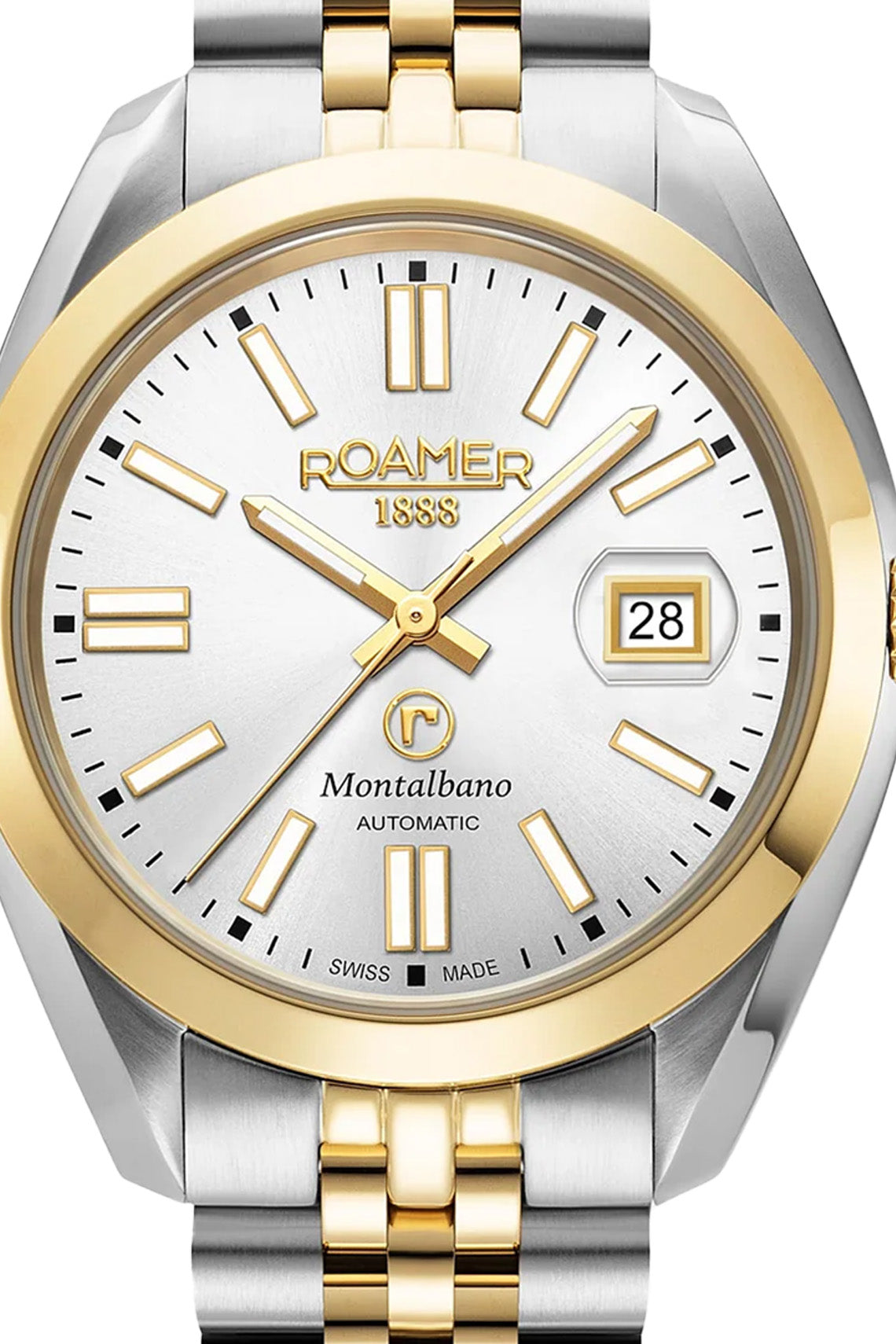 Roamer Montalbano Gents 41mm Two Tone Stainless Steel Strap Watch-PEROZ Accessories