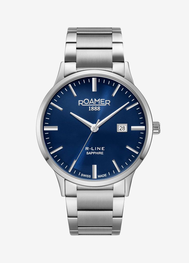 Roamer R-Line Classic Blue Dial Swiss Watch-PEROZ Accessories