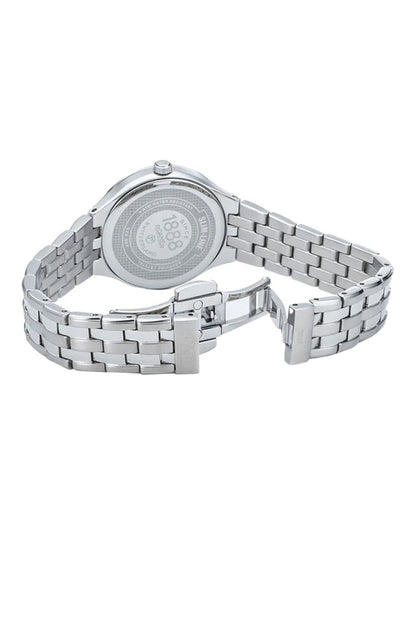 Roamer Slim Line 30mm Mother of Pearl and Diamond Dial Stainless Steel Strap Watch-PEROZ Accessories