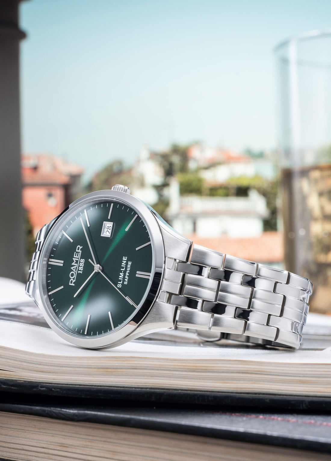 Roamer Slim-Line Classic Green 40mm Watch-PEROZ Accessories