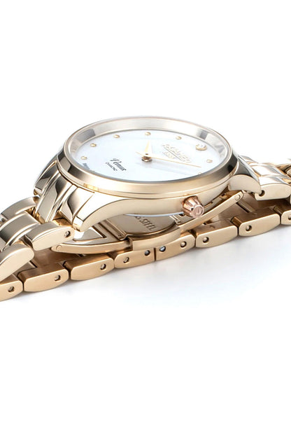 Roamer Venus Diamond 30mm Gold Stainless Steel Strap Watch-PEROZ Accessories