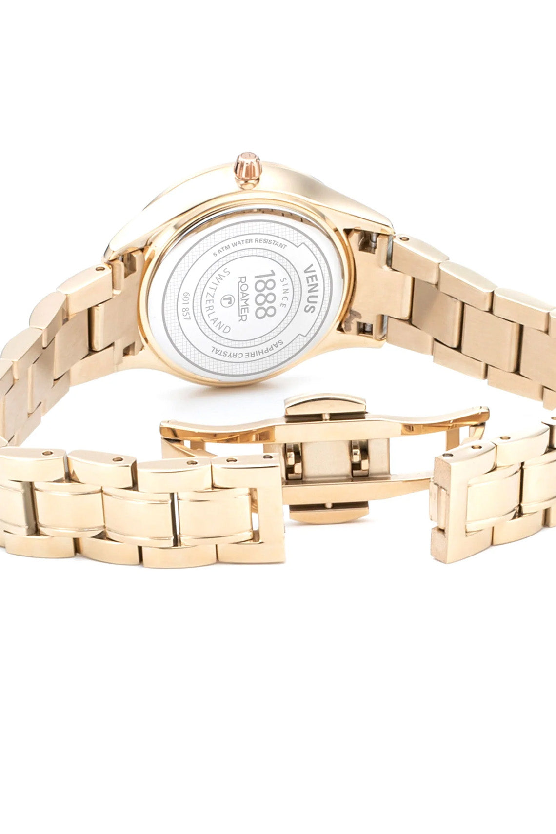 Roamer Venus Diamond 30mm Gold Stainless Steel Strap Watch-PEROZ Accessories