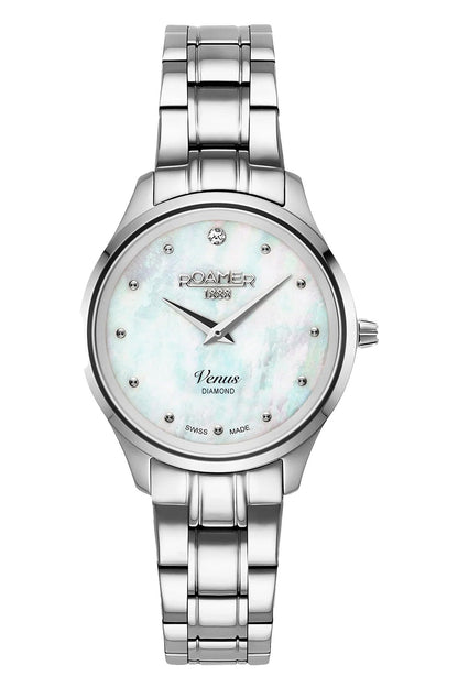 Roamer Venus Diamond 30mm Stainless Steel Strap Watch-PEROZ Accessories