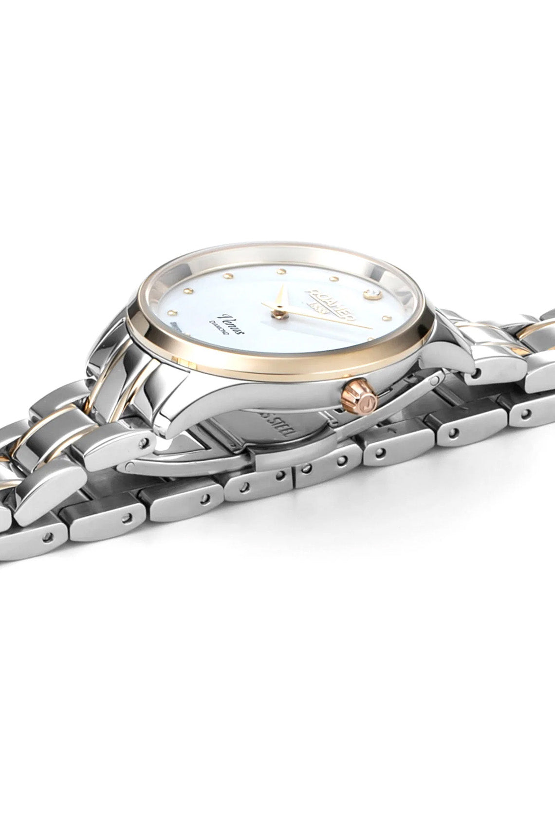 Roamer Venus Diamond 30mm Two Tone Stainless Steel Strap Watch-PEROZ Accessories