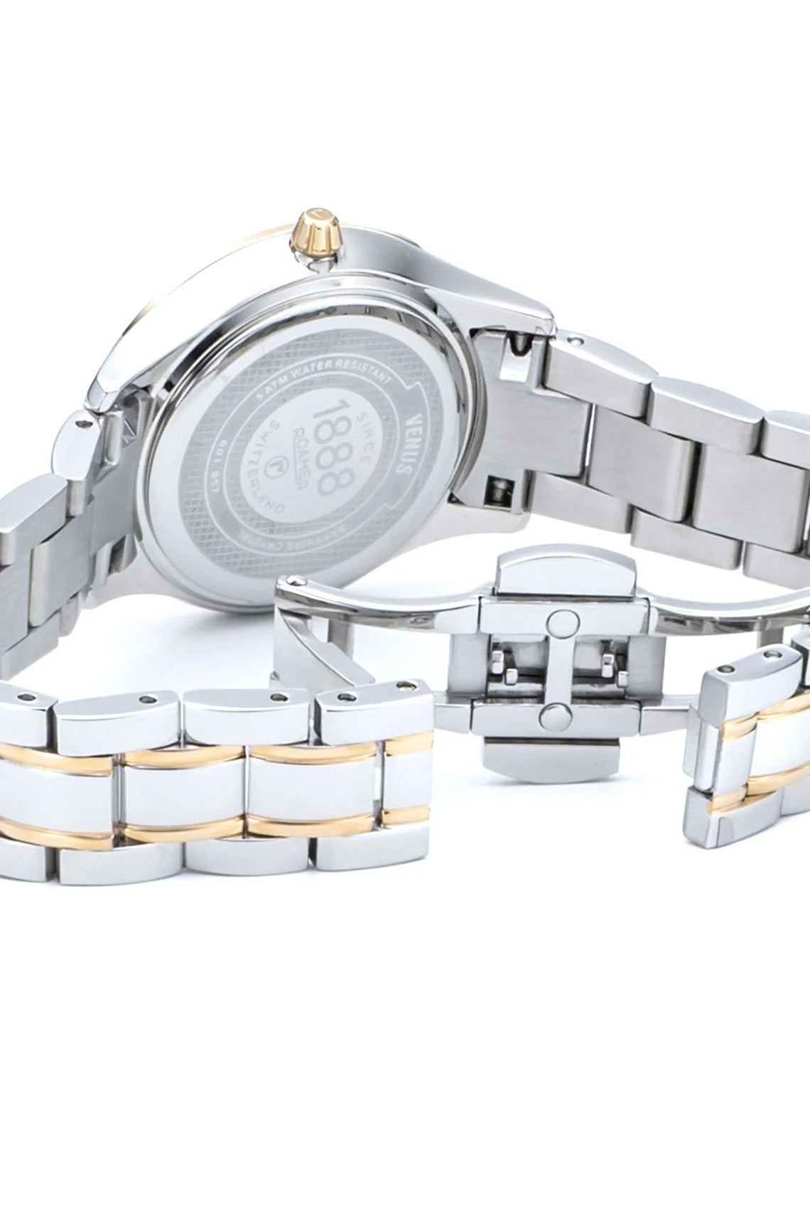 Roamer Venus Diamond 30mm Two Tone Stainless Steel Strap Watch-PEROZ Accessories