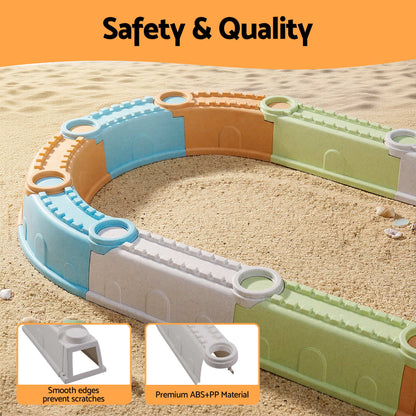 Keezi Kids Sandpit Set Beach Toys Sand Box Outdoor Backyard Play Area-Baby &amp; Kids > Baby &amp; Kid&