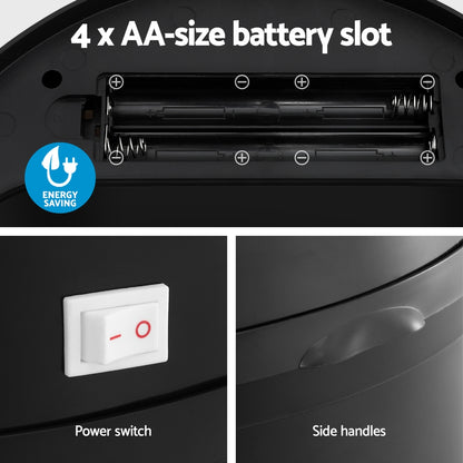 Devanti Sensor Bin Motion Rubbish Bins Kitchen Automatic Trash Can Black 9L-Home &amp; Garden &gt; Kitchen Bins &gt; Automatic Bins-PEROZ Accessories