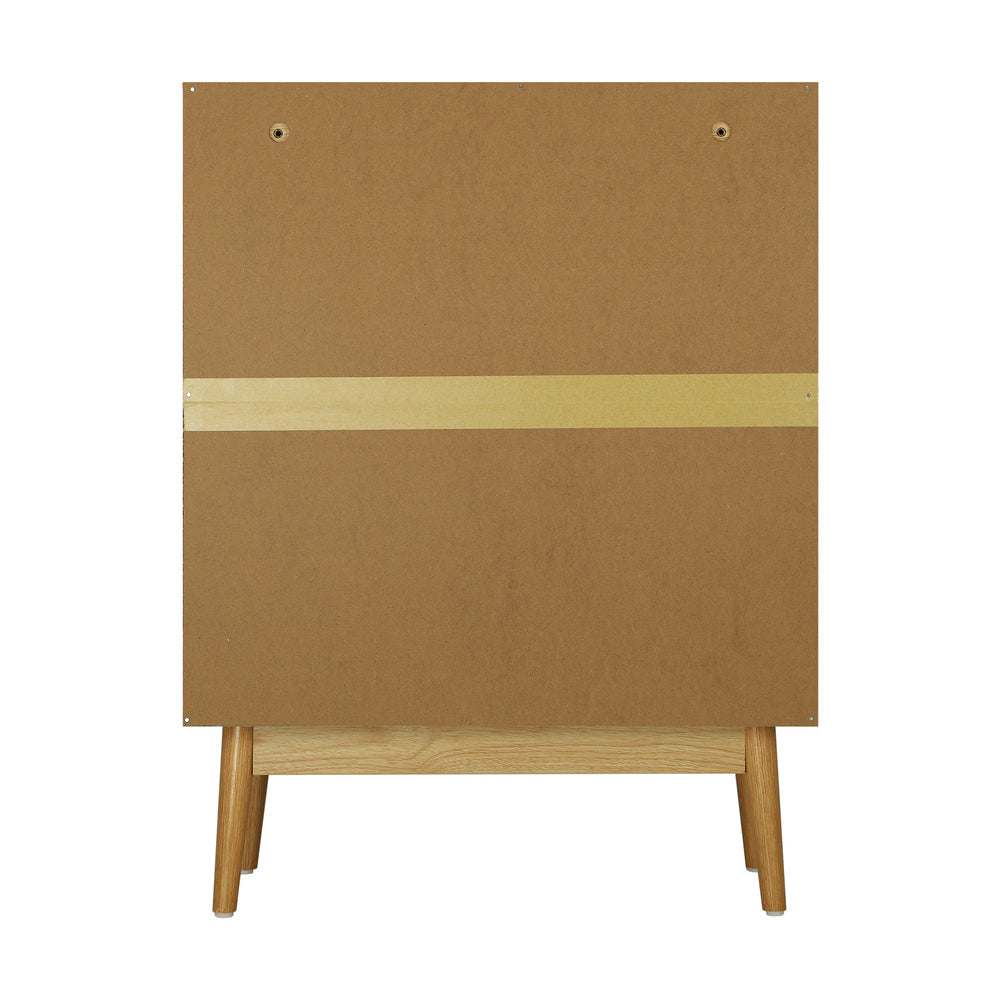 Oikiture 2x Buffet Sideboard Rattan Cupboard Cabinet Storage-Sideboard-PEROZ Accessories