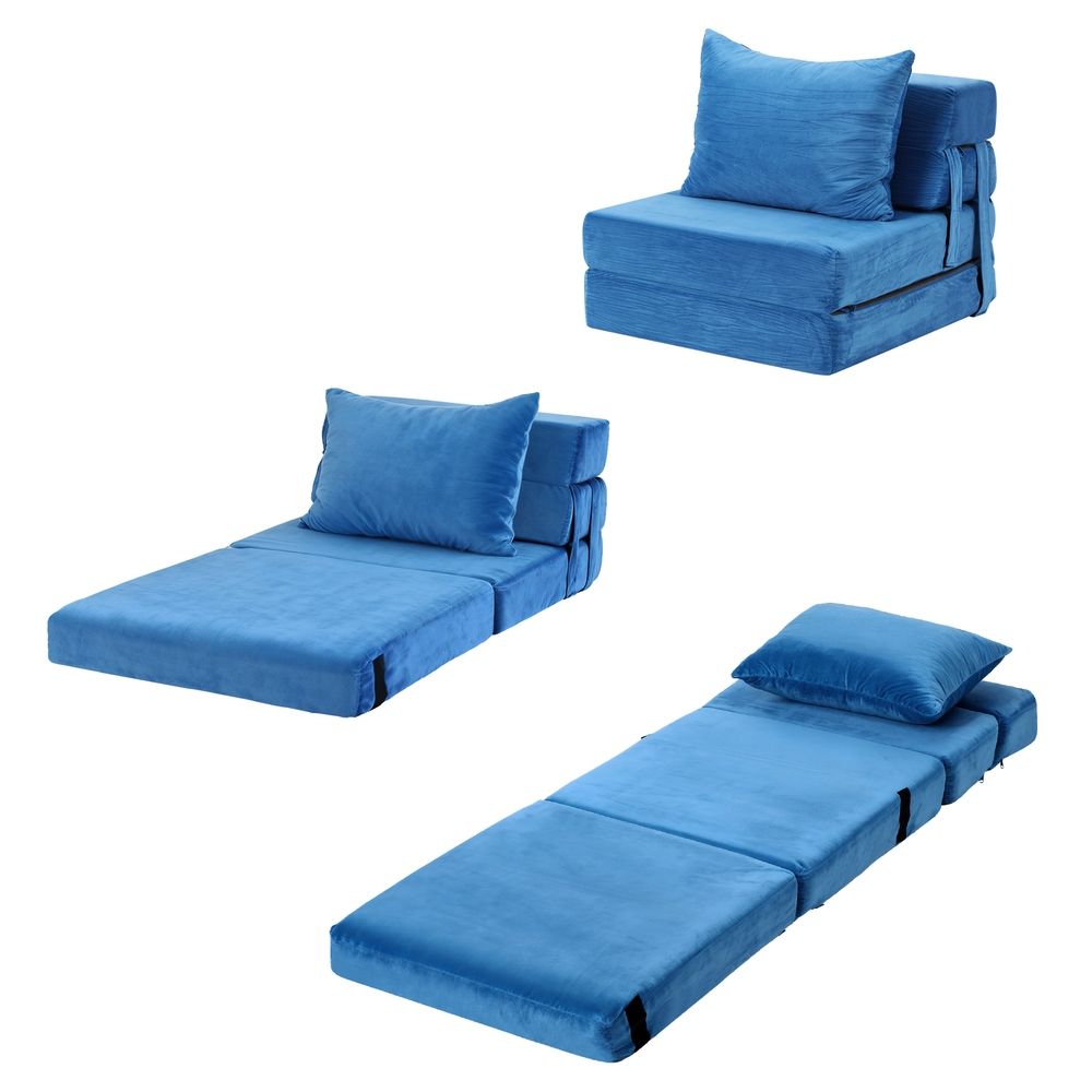 Artiss Convertible Folding Sofa Bed Armless Lounger Foam Floor Sofas Futons Couches-Furniture > Sofas > Sofas &amp; Sofa Beds-PEROZ Accessories