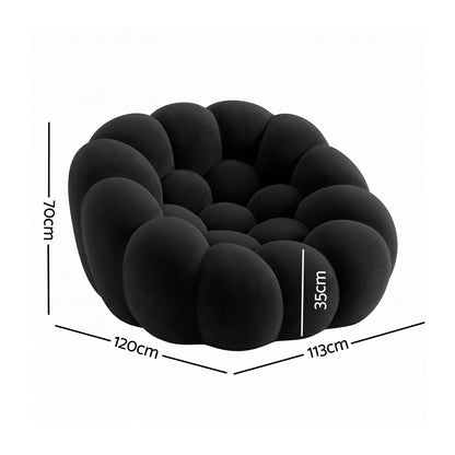 Artiss Bubble Floor Sofa Lazy Couch Single Lounge Chair Reading Accent Chairs-Furniture > Sofas > Sofas &amp; Sofa Beds-PEROZ Accessories