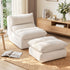 Artiss Lounge Chair Ottoman Single Sofa Couch Boneless Corduroy Chaise Footrest-Furniture > Sofas > Sofas & Sofa Beds-PEROZ Accessories