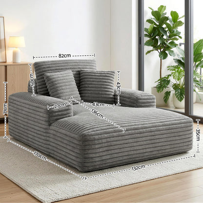 Artiss Sofa Bed Lounge Chair Recliner Couch Reading Chairs Sleeper Cloud Sofas-Furniture > Sofas > Sofas &amp; Sofa Beds-PEROZ Accessories