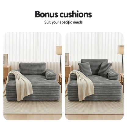 Artiss Sofa Bed Lounge Chair Recliner Couch Reading Chairs Sleeper Cloud Sofas-Furniture > Sofas > Sofas &amp; Sofa Beds-PEROZ Accessories